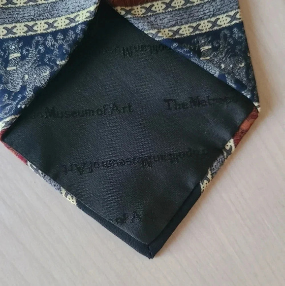 2/30$ METROPOLITAN MUSEUM OF ART vintage tie - Picture 5 of 6